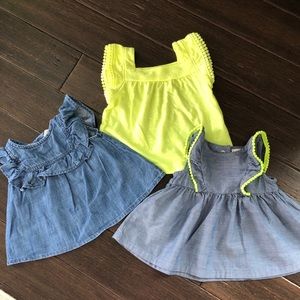 Adorable Baby Girl Shirt Lot